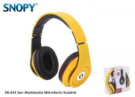 SNOPY SN-914 SARI MULTIMEDIA MIKROFONLU KULAKLIK